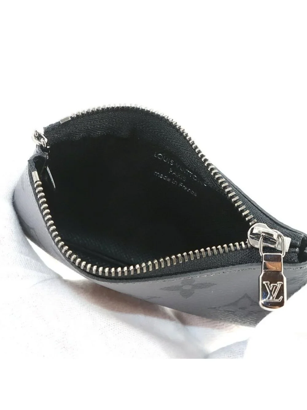 Louis Vuitton Monogram Eclipse Reverse Card & Key Case Pochette Cles Coin Purse